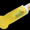 QS81XXY24 Indicator LED, 24 V DC, 8 mm, FASTON, yellow