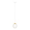 Lampa wisząca ELMO, pojedynczy szklany klosz w kształcie kuli, na E14 K-5310 Kaja Lighting