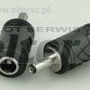 Wtyk zas. 1,3/3,5mm - gniazdo 2,1/5,5mm