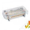 Modułowy blok rozdzielczy MOBLOCK 4P 160A-14 4x(1x50 mm2, 9x16 mm2, 4x35 mm2) TS35 szary 82310002 SIMET