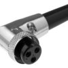 Wtyk mikrofonowe żeńskie 3-pin na przewód kątowe 90 6mm FC684223R