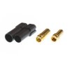 XT150 - złącze wysokoprądowe (wtyk + gniazdo + styki) - czarne