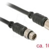 12643 M8 Sensor- / Actuar cable M8 6 Pin male to M8 6 Pin female