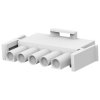 Plug housing, 5 pole, pitch 6.35 mm, straight, natural, 350809-1