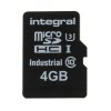 MicroSD, 4 GB MicroSDHC Nadaje Się Do Zastosowań Przemysłowych SLC, Integral Memory UHS-I Industrial 85 °C -40 °C