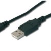 USB 2.0 adapter cable, USB plug type A to micro USB plug type B, 1.8 m, black, AK-300127-018-S