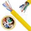 Kabel sieciowy U/UTP kat.6 skrętka 4x2x0,57mm wewnętrzny B2ca bezhalogenowy LSOH żółty Molex