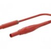 Przewód pomiarowy 8A izolowane Uznam: 1kV Dł: 1m czerwony 66.1047-10022