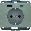 K.5 Gn SCHUKO z ład USB AC 20W PD stal 48147004