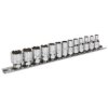 Sealey AK2746 Socket Set 13pc 1/4"Sq Drive Lock-On™ 6pt Metric