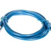 Kabel krosowy patchcord F/UTP kat.5e CCA niebieski 1,5m 95532