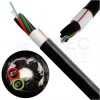 Kabel światłowodowy A-DQ(ZN)2Y 24 włókna SM G.657.A1 wielotubowy (2x12J) zewnętrzny bezhalogenowy LSOH czarny TKF