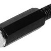 TRU COMPONENTS 1559778 Złącze męskie jack 2,5 mm, CuZn, niklowany, 1 szt.