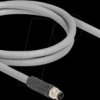 80532 M12 Cable L-coded 5 pin male to male PUR suitable for drag chain