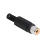 GNIAZDO RCA / CHINCH NA KABEL CZARNE