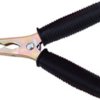 Battery charging pliers, pole sign -, 80 A, 125 mm, black, H 80 SCHWARZ TEILISOLIERT