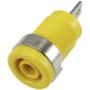 TruComponents 170633 Safety jack socket,vertical 4 mm Yellow