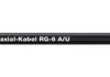 Coaxial cable, 75 Ω, RG 6 A/U, black
