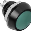 Przycisk wandaloodporny chwilowy TRU COMPONENTS GQ12B-A, GN, 1 x wył/(wł), IP65, 1 szt.