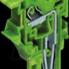 2022-187 End module for 1-conductor spring strips, 4 mm², green/yellow