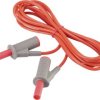 VOLTCRAFT MSB-501 Przewód pomiarowy bezpieczny złącze męskie, lamelkowe 4 mm złącze męskie, lamelkowe 4 mm 2.00 m czerwo