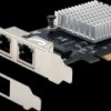 EX-60202 Network card, PCIe, Gigabit Ethernet, 2x RJ45
