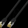 1812HF-1,0M Patch cable, Cat.6a, S/FTP, 1 m black