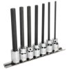 Sealey AK62254 Hex Socket Bit Set 7pc 3/8"Sq Drive 110mm Metric