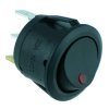 Red LED Round Rocker Switch SPST 12V 20A R13-112B2-02