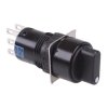 AS6M-33Y2P 3 Position 16mm Momentary Round Selector Switch DPDT IDEC