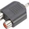 Audio adapter Y ednet 84547, Jack, RCA/Cinch
