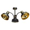 Lampa Sufitowa Margo Black/Gold 3Xe27 Mlp6211 Milagro
