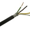 Przewód; do transmisji danych; Technotronik; LIYCY; 4x0,14mm2; linka; Cu; czarny; PVC; okrągły; ekranowany; 300V; zwój 200m; Tec