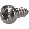 R-TECH 337126 Pozi Pan Head Self-Tapping A2 S/St Screws No.6 3/8in 9.5mm - Pk100