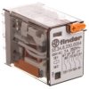Przekaźnik miniaturowy 4P 7A 230V AC, przycisk testujący, LED, mechaniczny wskaźnik zadziałania 55.34.8.230.0054