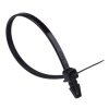 4.8mm x 200mm Black Push Mount Cable Tie - Pack of 100