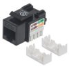 Moduł Keystone Rj45 Utp Cat5e Czarny Punch-Down