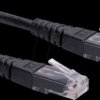 21151535 Patch cable, Cat. 6, UTP, black, 1 m