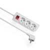 Przedłużacz z wyłącznikiem 3-gniazda z/u SCHUKO 2m /OMY 3x1/ PSCH-302W