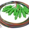 Pigtail Światłowodowy Fo Sm Sc/Apc 9/125 Easy Strip 2M Zestaw 12 Sztuk Kolorowe
