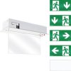ESYLUX EN10031601 Oznakowanie drogi awaryjnej z podświetleniem EEK G (A - G) Montaż sufitowy podtynkowy, Montaż ścienny