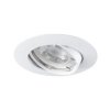Oczko halogenowe, oprawa sufitowa punktowa ruchoma LUTO CTX-DT02B-W 12V 10W MR16 GX5.3 IP20 biała 02590 KANLUX