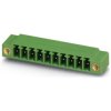 Pin header, 3 pole, pitch 3.81 mm, angled, green, 1827871