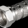 51861 F-connector, for 5.2 mm diameter coaxial cable, screw-on connect