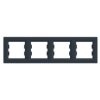 ASFORA Ramka 4 poczwórna pozioma antracyt EPH5800471 SCHNEIDER ELECTRIC