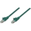 Intellinet 730815 Network Patch Cable, Cat6, 0.25m, Green, CCA, U/UTP, PVC, RJ4