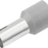 Cimco 187227 Końcówka rurkowa Isol. Aderendh. 4,0mm² x 18mm,grau, z częściową izolacją , 4 mm² x 18 mm, 100 szt.