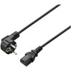 Renkforce RF-5771520 C13/C14 Appliance Cable, Right-Angle Plug to C13, 0.75m Blk