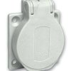 Gniazdo PK, szare, 2p+PE, 10/16A, 250 V, niemieckie, IP54, podtynkowe PKS51G