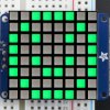Small 1.2" 8x8 Bright Square LED Matrix + Backpack
